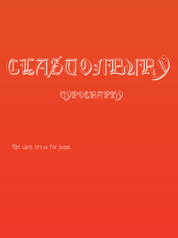 Glastonbury Wide Shadow Poster