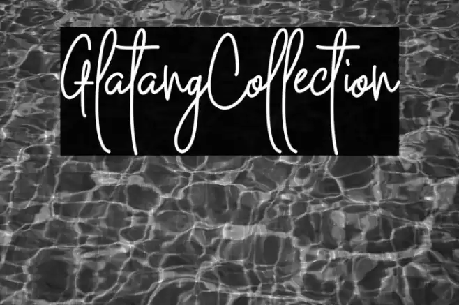 GlatangCollection Font examples