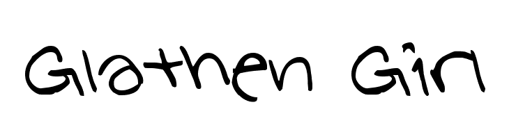 Glathen Girl  font caratteri gratis