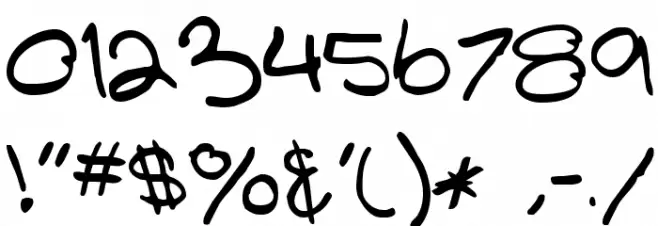 Glathen Girl Font OTHER CHARS