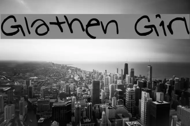 Glathen Girl Font examples