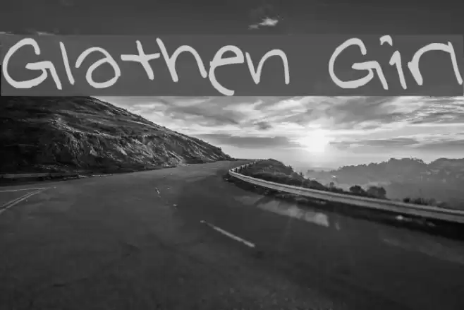 Glathen Girl Font examples