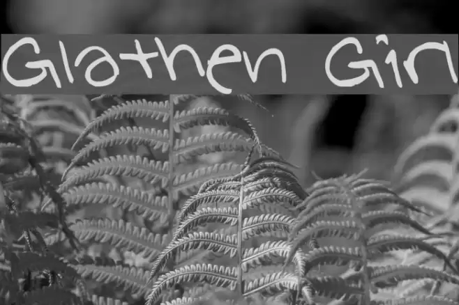 Glathen Girl Font examples