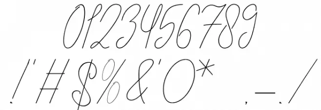 Glaudiana bba key Font OTHER CHARS