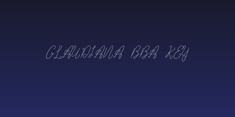 Glaudiana bba key Social Header