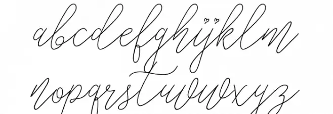 Glaudiana bba key Font LOWERCASE