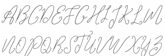 Glaudiana-bbakey 字体 大写