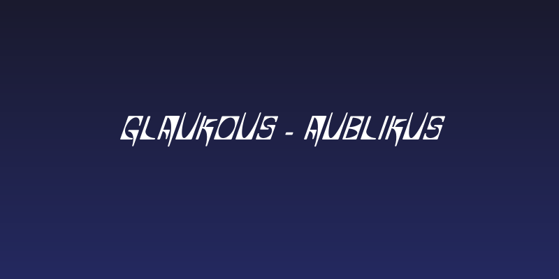 Glaukous - Aublikus Social Header