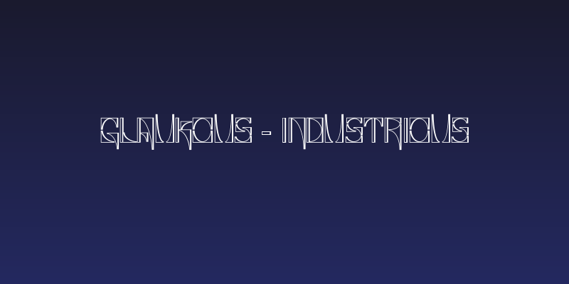 Glaukous - Industrious Social Header