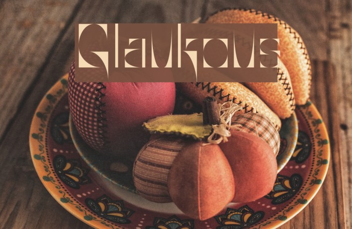 Glaukous Font examples