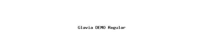 Glavia DEMO Regular خط