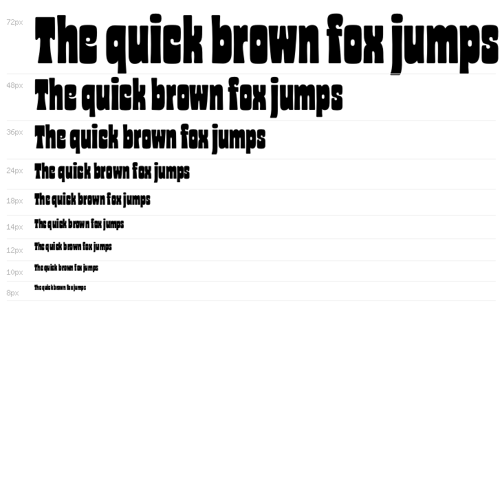 Glaw Typeface Condensed Waterfall