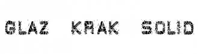 Glaz Krak solid  免费字体下载