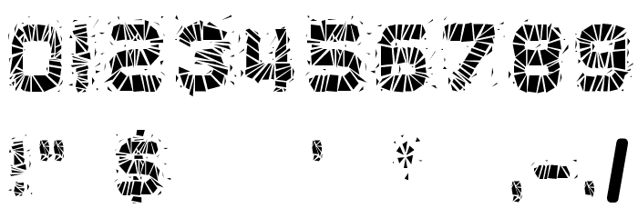 Glaz Krak solid フォント その他の文字