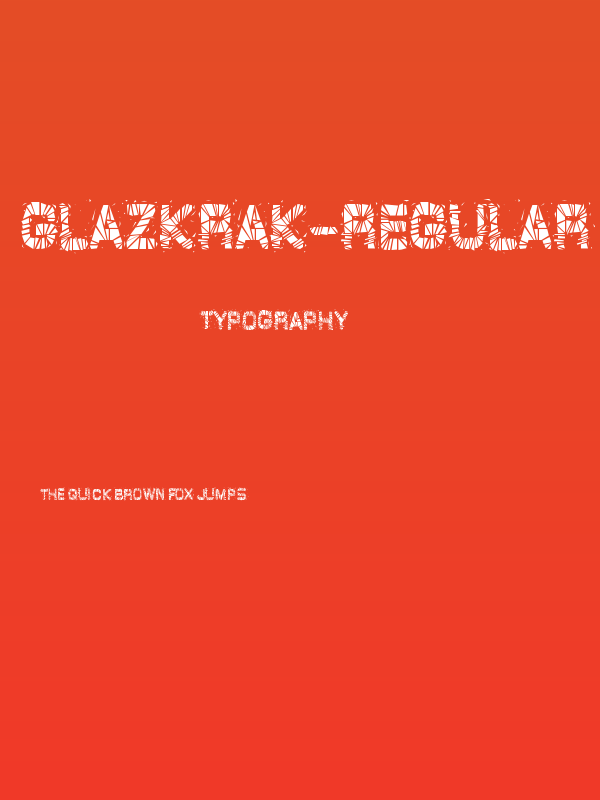 GlazKrak-Regular Poster