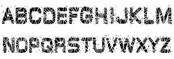 GlazKrak-Regular Font LOWERCASE