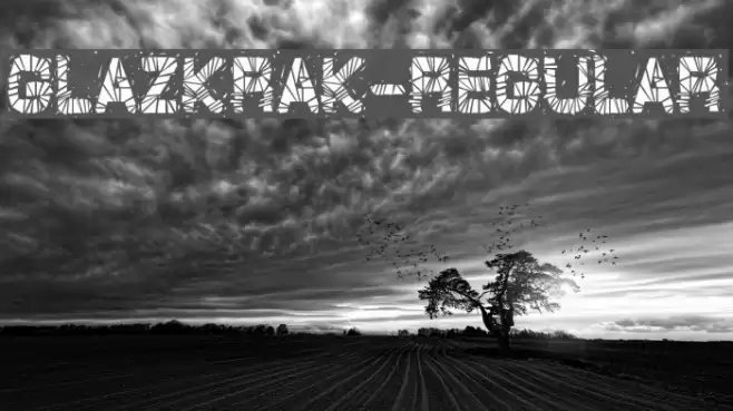 GlazKrak-Regular Font examples