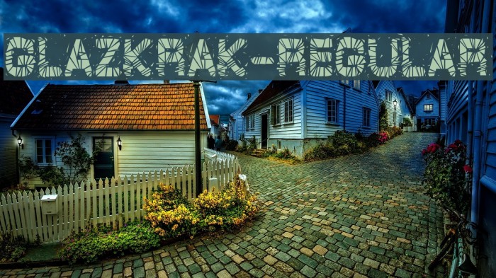 GlazKrak-Regular Font examples