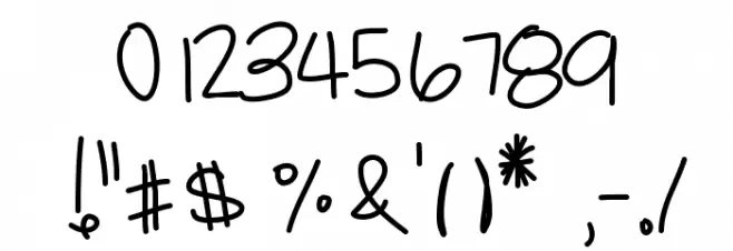 GlazedHoneyBuns Font OTHER CHARS