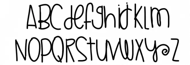 GlazedHoneyBuns Font UPPERCASE