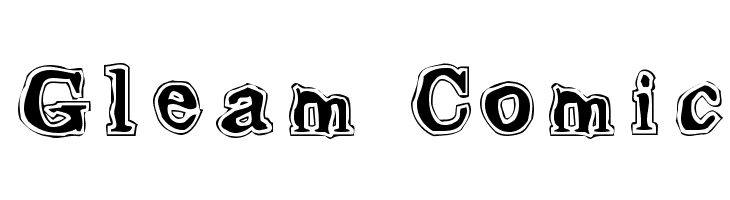 Gleam Comic  Frei Schriftart Herunterladen