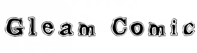 Gleam Comic  Fuentes Gratis Descargar