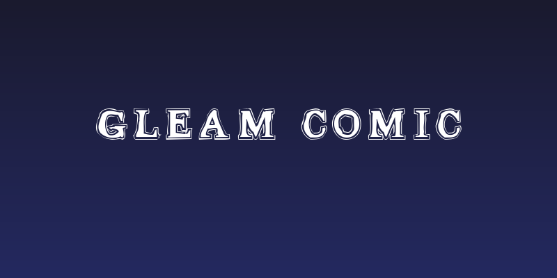 Gleam Comic Social Header