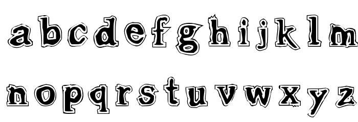 Gleam Comic Font LOWERCASE
