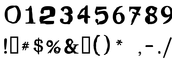 Gleam Font OTHER CHARS