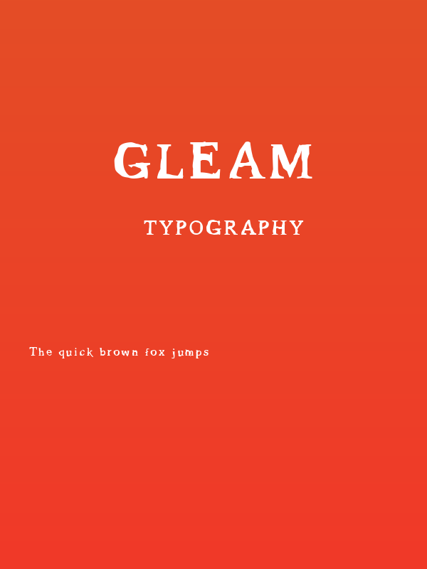 Gleam Poster