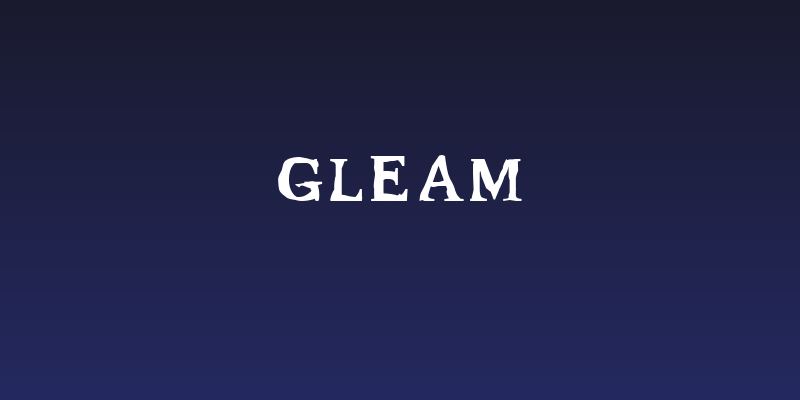 Gleam Social Header