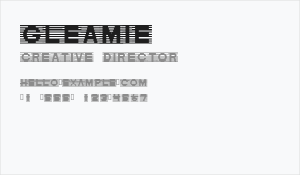 Gleamie Business Card
