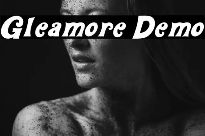 Gleamore Demo Font examples