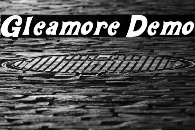 Gleamore Demo Font examples