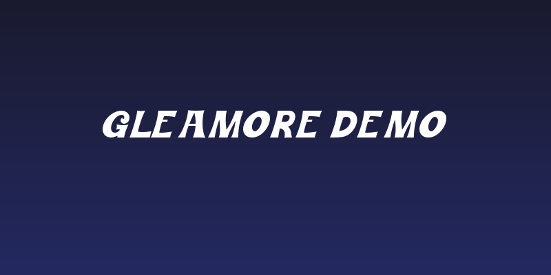Gleamore Demo Social Header