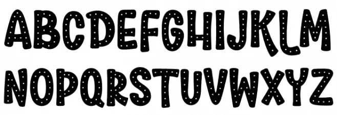 Glee FREE Font Litere mari