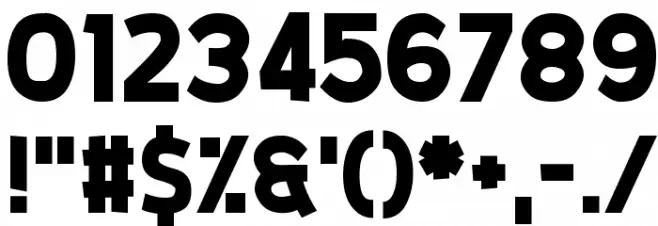 Glee Finder Font OTHER CHARS