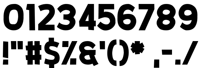 Glee Finder Font OTHER CHARS