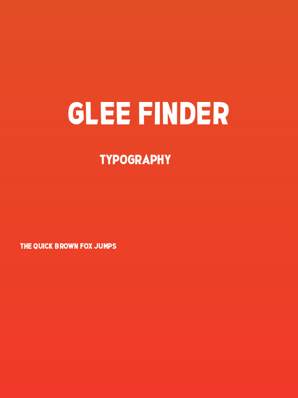 Glee Finder Poster