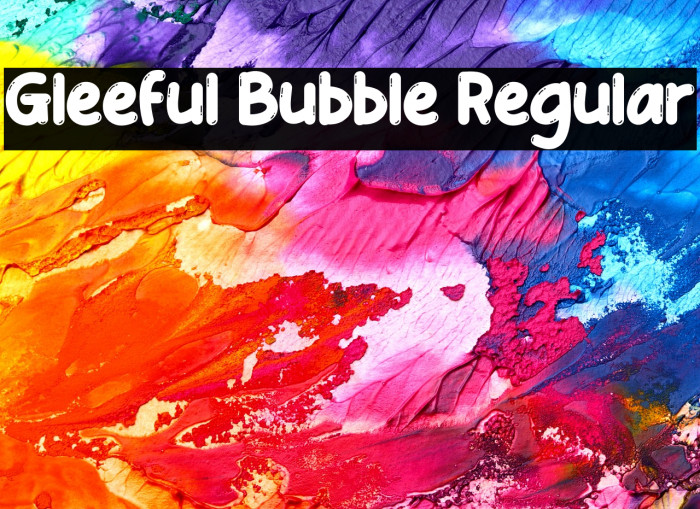 Gleeful Bubble Regular Example 2