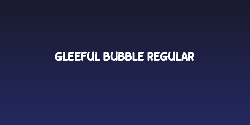 Gleeful Bubble Regular Social Header