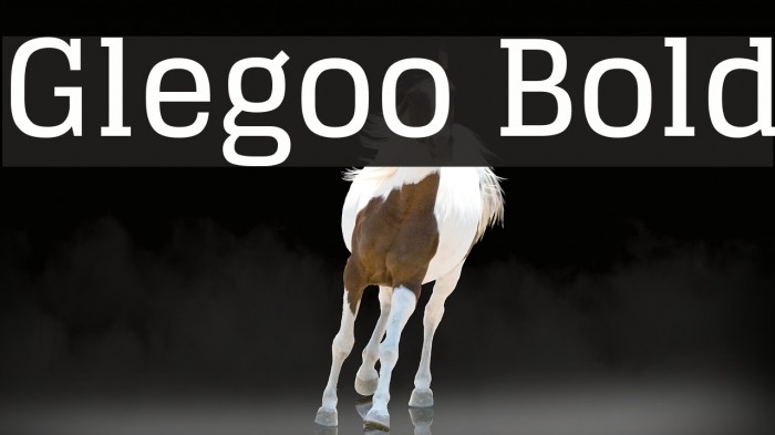 Glegoo Bold Font examples