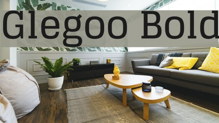 Glegoo Bold Font examples