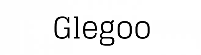 Glegoo  フリーフォントのダウンロード