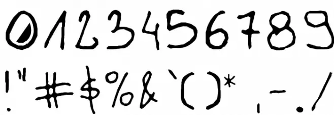 Gleitpfad Font OTHER CHARS