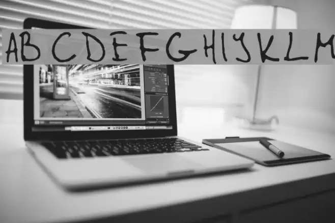 Gleitpfad Font examples