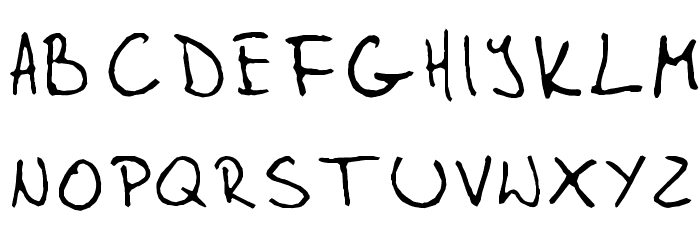 Gleitpfad Font LOWERCASE