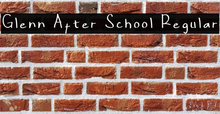 Glenn After School Regular Example 3