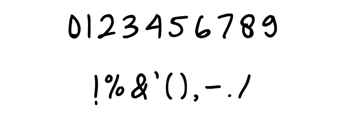 Glenn Before School Regular Font OTHER CHARS