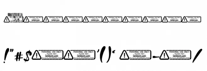 Glenn Harry Font OTHER CHARS